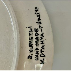 Plat en céramique de Turquie  fait main 30 cm B.