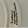 Plat en céramique de Turquie  fait main 30 cm B.