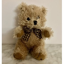 Ourson peluche noeud papillon 20 cm