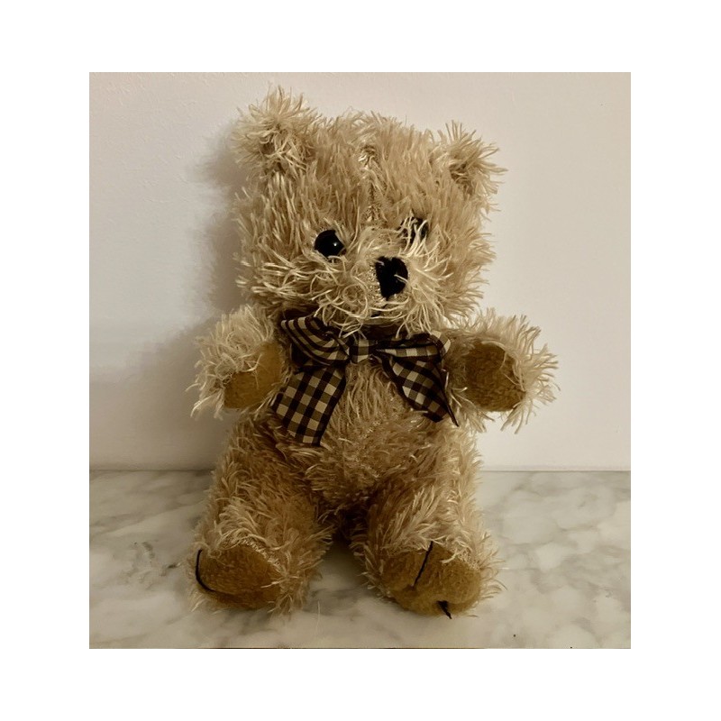 Ourson peluche noeud papillon 20 cm
