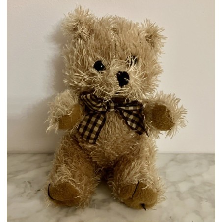 Ourson peluche noeud papillon 20 cm