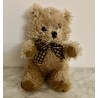 Ourson peluche noeud papillon 20 cm