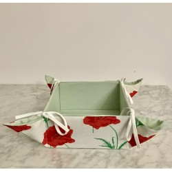 Panière en tissu fleurie 22 x 20