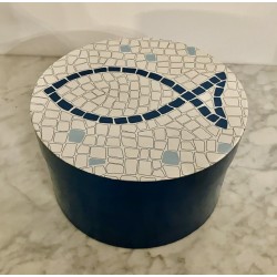 Boîte bleue 23 cm