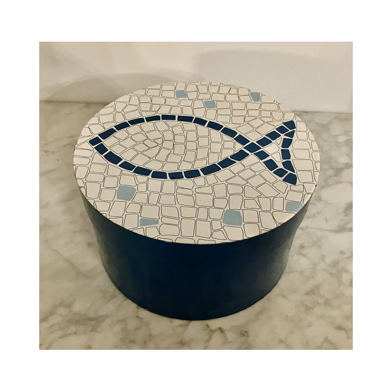 Boîte bleue 23 cm