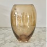 Vase en cristallin marron 23 cm