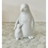 Figurine empereur et son peut en céramique blanche 17 cm