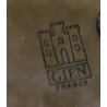 Présentoir en gien deux plateaux h 26 cm d 24 cm