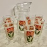 Service à orangeade pichet 5 verres années 50