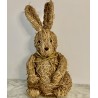 Lapin en paille 41 cm