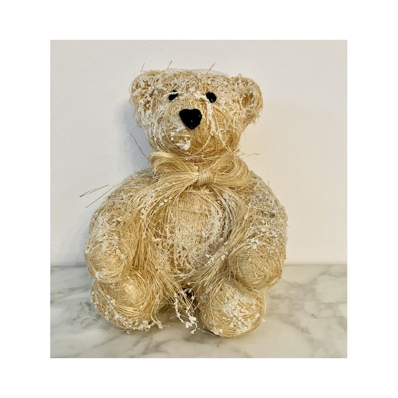 Nounours en paille 16 cm