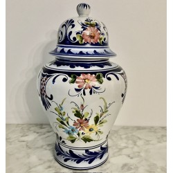 Grand pot couvert en céramique  40 cm