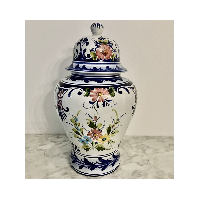 Grand pot couvert en céramique  40 cm