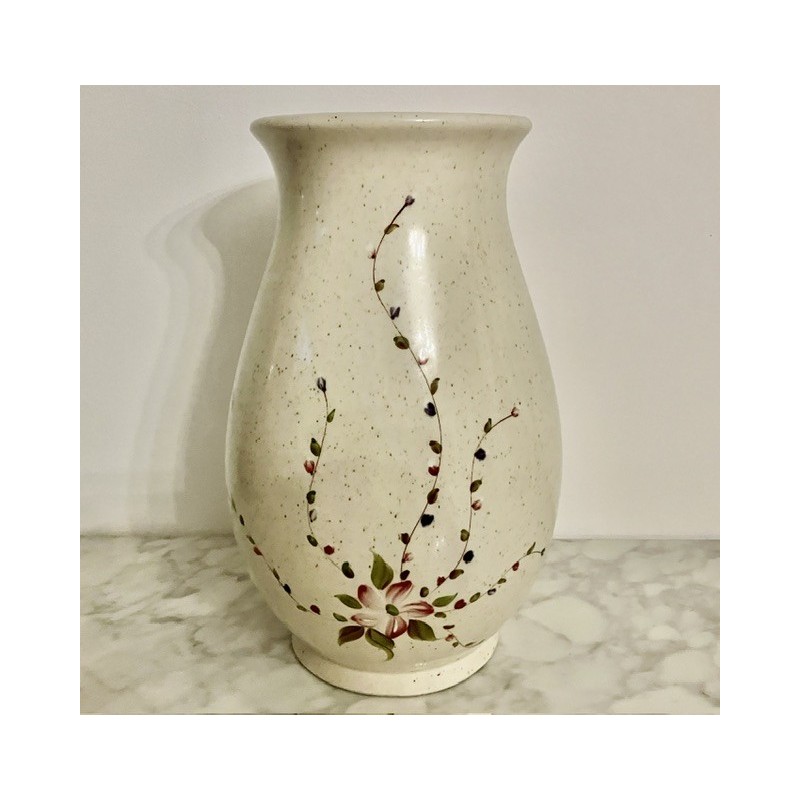 Vase guirlandes de fleurs en céramique  30 cm