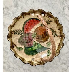 Panier au fruit en terre vernissé L 28 cm