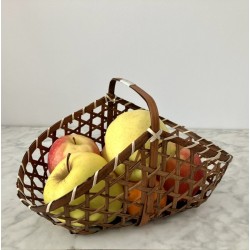 Panier corbeille de fruits en osier 16 x 28 cm