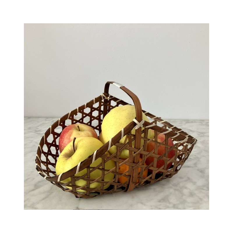 Panier corbeille de fruits en osier 16 x 28 cm