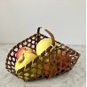 Panier corbeille de fruits en osier 16 x 28 cm