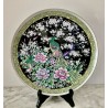Assiette décorative  japonaise décor au paons 27 cm