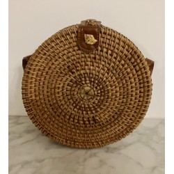 Sac à main paille tressée